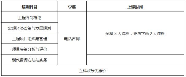 注册咨询工程师精品培训课程 工程项目管理咨询